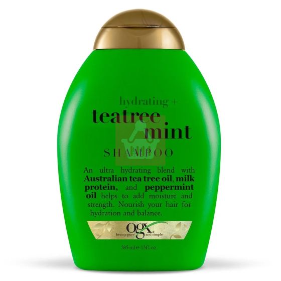 OGX Hydrating + Tea Tree Mint Shampoo 385ml
