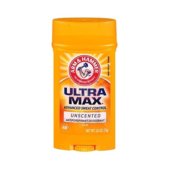 Arm & Hammer Ultra Max Unscented Antipaspirant Deodorant Solid 73g
