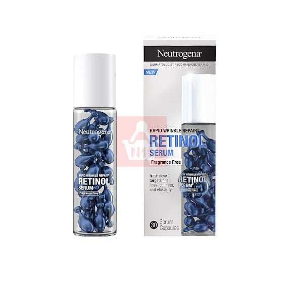 Neutrogena Rapid Wrinkle Repair Retinol Serum Fragrance Free 30 Capsules 