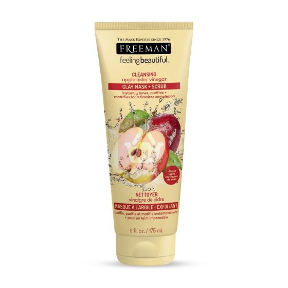 Freeman Facial Apple Cider Vinegar Clay Mask Plus Scrub - 175ml