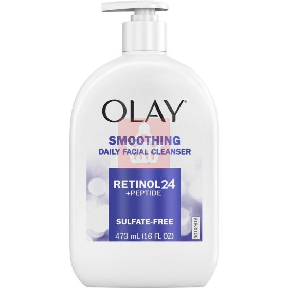 Olay Smoothing Daily Facial Cleanser Retinol 24 Peptide Sulfate Free 473ml