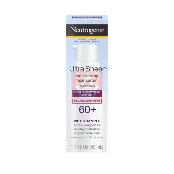 Neutrogena Ultra Sheer Moisturizing Face Sunscreen Serum SPF 60+ 50ml