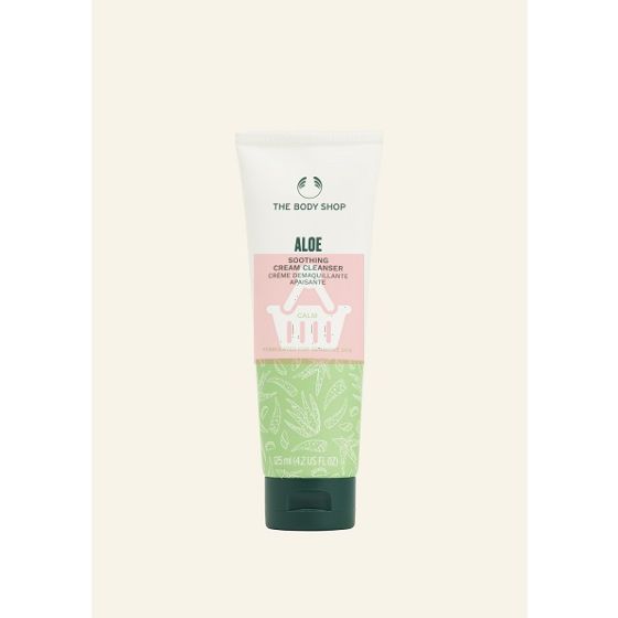 The Body Shop Aloe Soothing Cream Cleanser Calm For Sensitive Skin 125ml