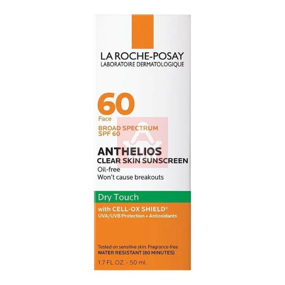 La Roche Posay Anthelios Dry Touch Clear Skin Sunscreen SPF 60 - 50ml