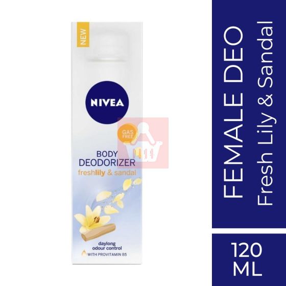 Nivea Body Deodorizer Fresh Lily and Sandal - 120ml