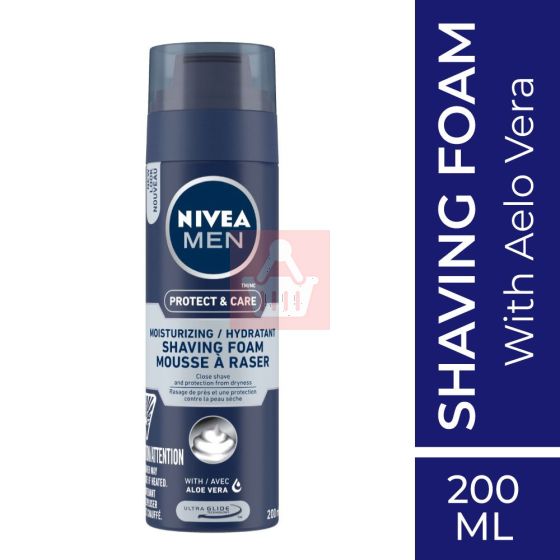 Nivea Men Protect & Care Shaving Foam With Aloe Vera - 200ml