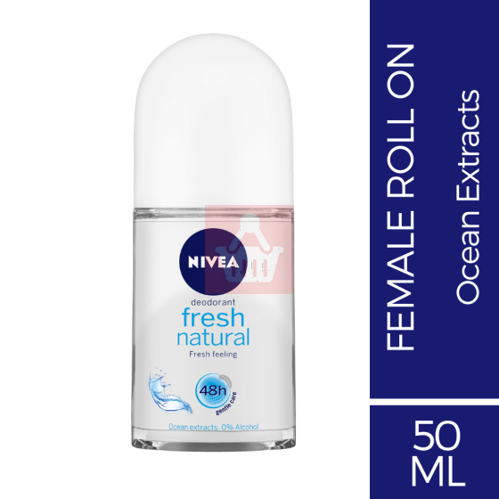 Nivea Anti-Perspirant Fresh Natural Deodorant Roll On - 50ml