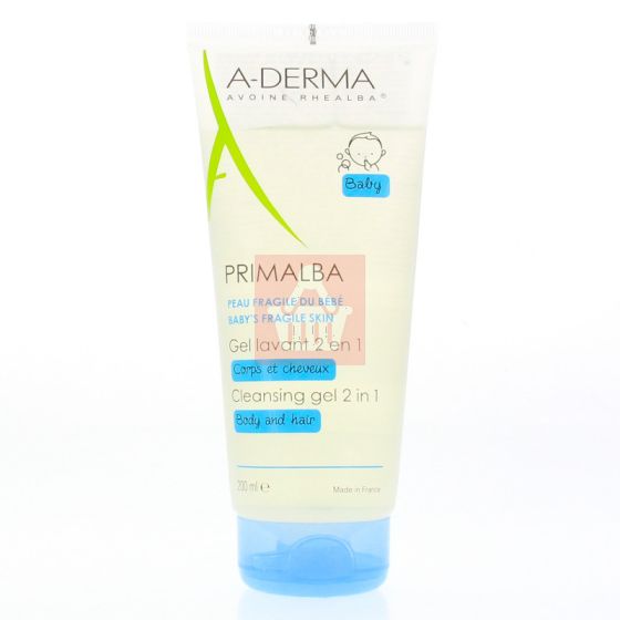 A-Derma Primalba Baby Cleansing Gel 2 in 1 (Body & Hair) 200ml