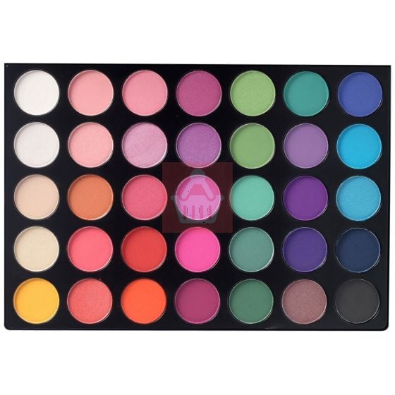 35 Bright & Matte Color Eyeshadow Palette by Kara Beauty - ES02 - Highly Pigmented