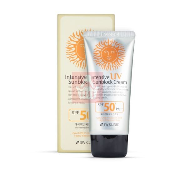 3W Clinic Intensive UV Sunblock Cream SPF50+ Pa+++ - 70ml