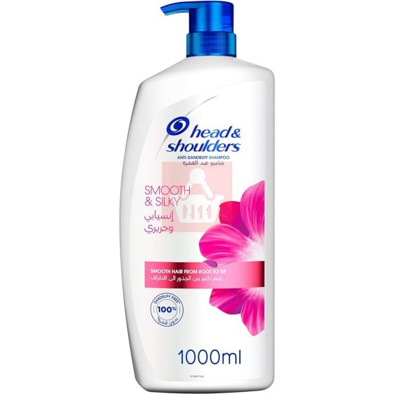 Head & Shoulders Smooth and Silky Anti-Dandruff Shampoo 1000ml