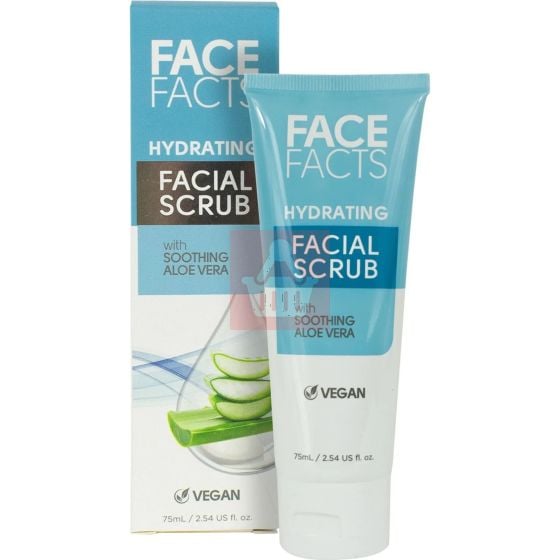 face facts hydrating aloe vera facial scrub 75 ml