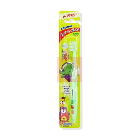 Kodomo Soft & Slim Jumbo Baby Toothbrush Age 6-9 Yrs