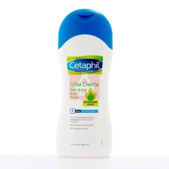 Cetaphil - Ultra Gentle Refreshing Body Wash For Sensitive & Dry Skin - 500ml
