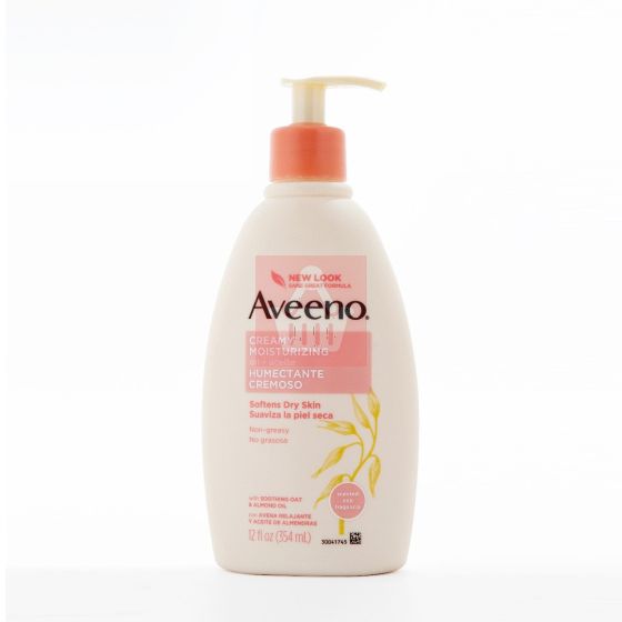 Aveeno - Creamy Moisturizing For Dry Skin With Soothing Oat & Almond Oil - 354ml