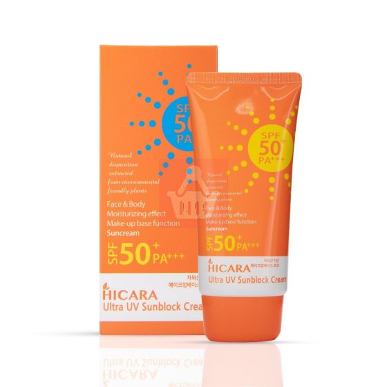 Hicara Ultra Uv Sunblock Cream SPF 50 Pa+++ - 70g