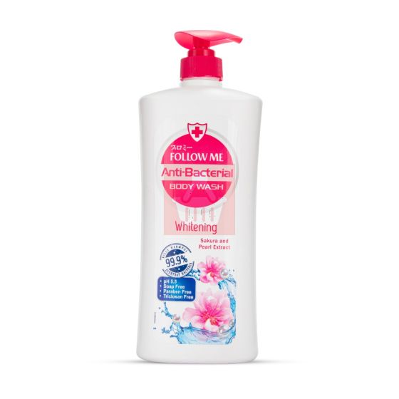 Follow Me Anti-Bacterial Whitening Sakura & Pearl Extract Body Wash 1000ml