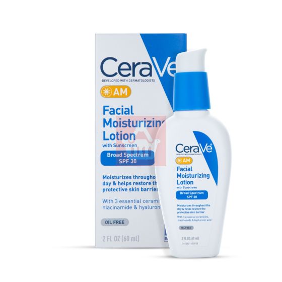CeraVe AM Facial Moisturizing Lotion with Sunscreen - SPF 30 - 60ml
