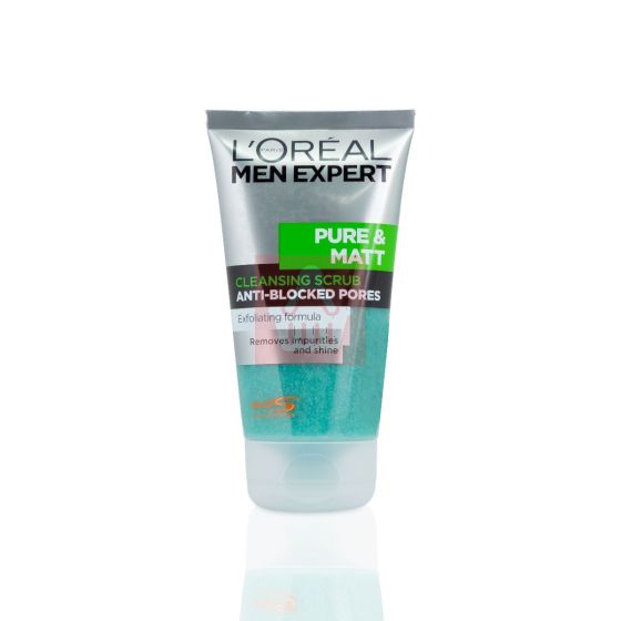 L'Oreal Men Expert Pure & Matte Face Scrub - 150ml 