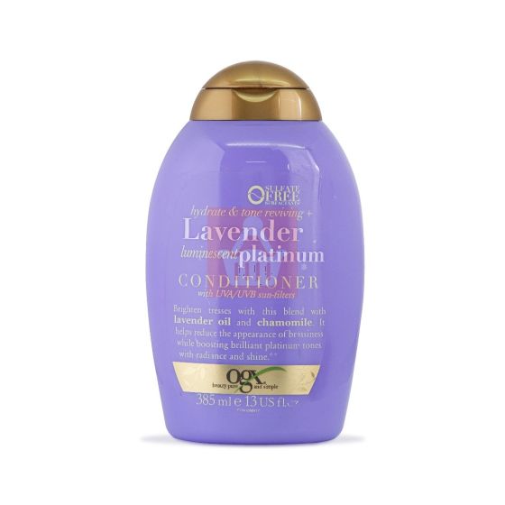 Ogx Hydrate & Tone Reviving + Lavender Luminescent Platinum Conditioner - 385ml
