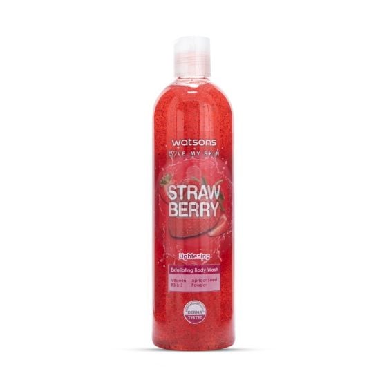 Watson's Strawberry Lightening Exfoliating Body Wash 410ml