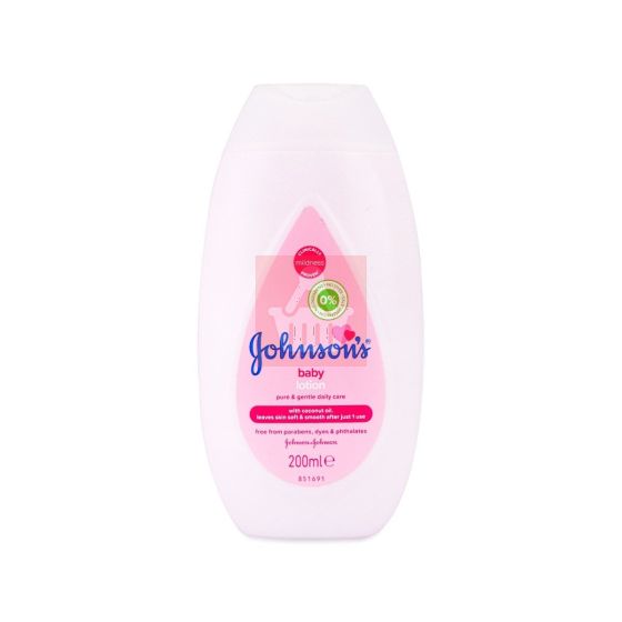 Johnson's Moisturizing Pink Baby Lotion with Coconut Oil - 200ml