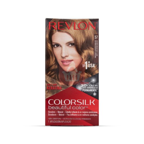 Revlon ColorSilk Beautiful Hair Color 57 Lightest Golden Brown