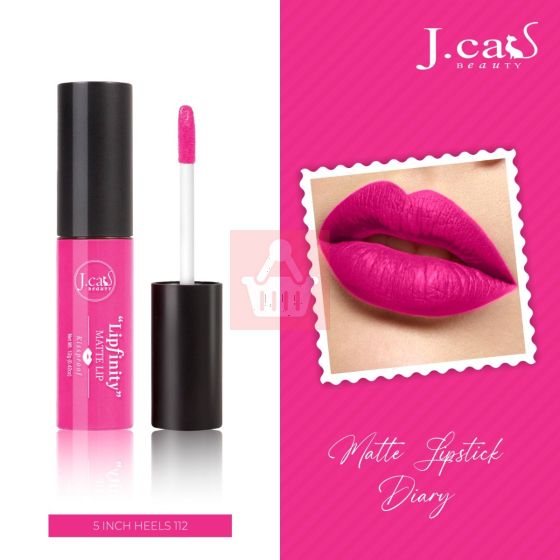 J.Cat Beauty Lipinity Matte Kissproof Liquid Lipstick - 5 Inch Heels 112