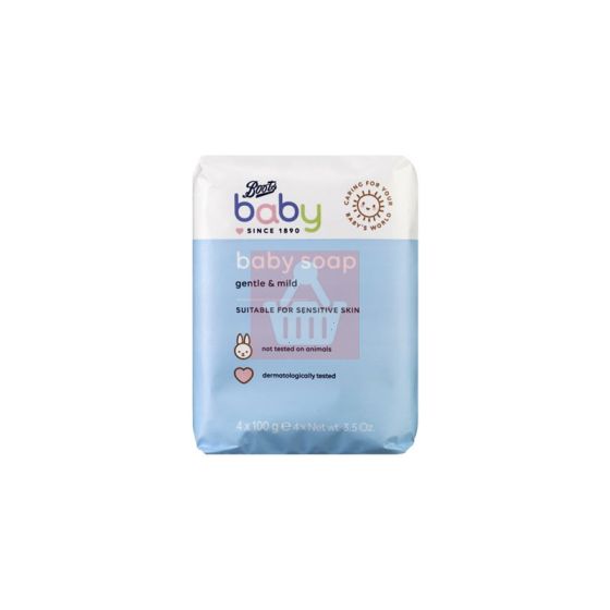 boots gentle And mild baby soap - 4x100g