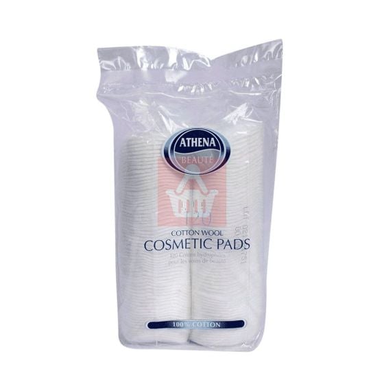 Athena Cotton Wool Cosmetic Pads - 120pcs