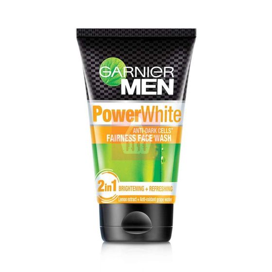 Garnier Men Power White Anti-Dark Cells Fairness Face Wash - 100g