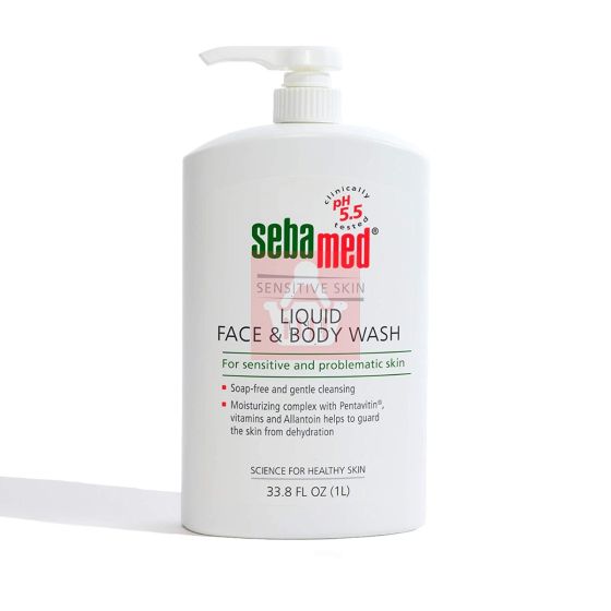 Sebamed Liquid Face & Body Wash For Sensitive and Problematic Skin 1000ml