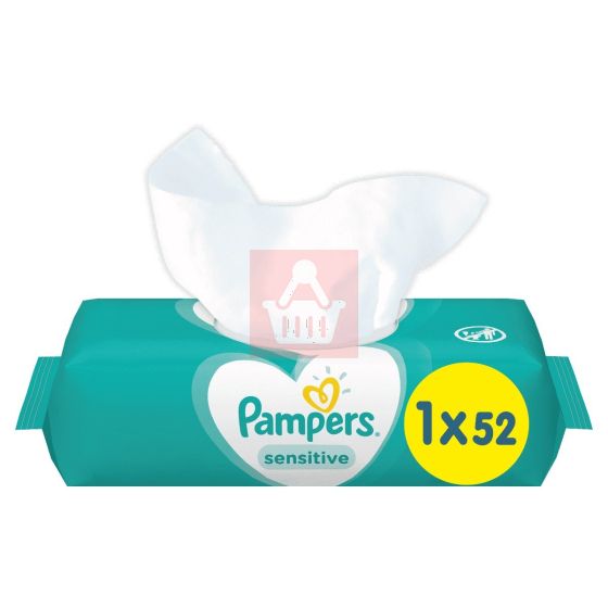 Pampers - Sensitive Fragrance Free Baby Wipes - 52 pcs 
