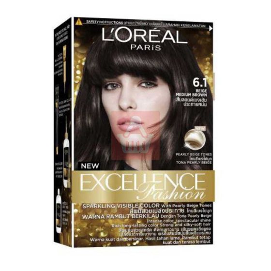 L'Oreal Excellence 6.1 Beige Medium Brown Hair Color