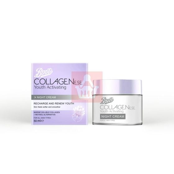 Boots Collagen Youth Activating Night Cream - 50ml