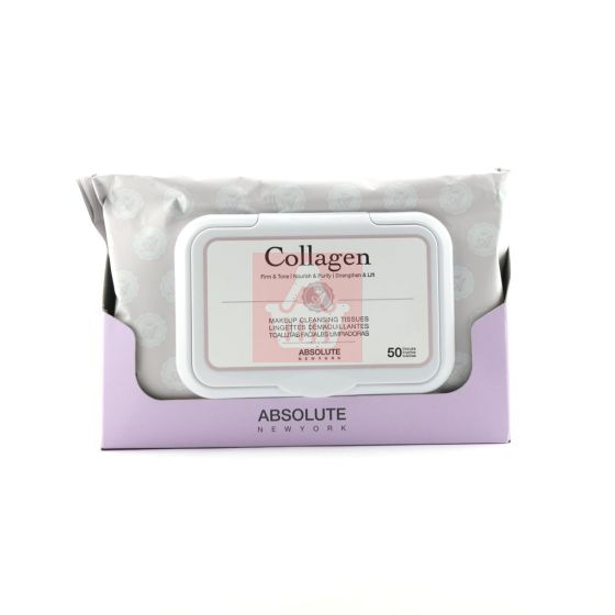 Absolute New York - Makeup Cleansing Tissue - Collagen - 50 Tissue - A 910