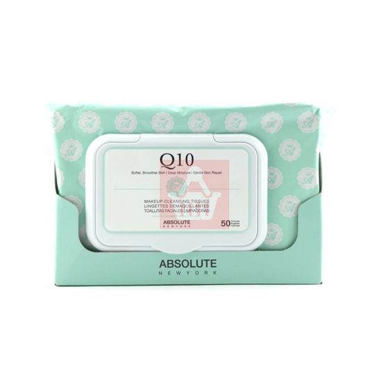 Absolute New York - Makeup Cleansing Tissue - Q10 - 50 Tissue - A 912
