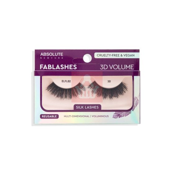 Absolute New York 3D Volume Reusable Eyelashes - ELFL02