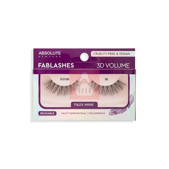 Absolute New York 3D Volume Reusable Eyelashes - ELFL08