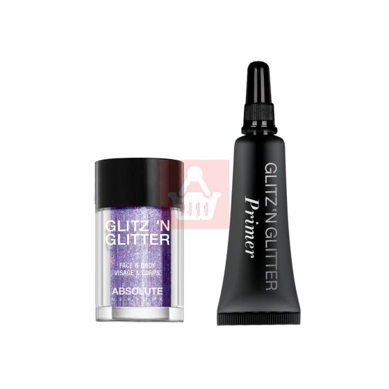Absolute New York Loose Glitter & Primer Set - MFGG04 Sweet Lavender