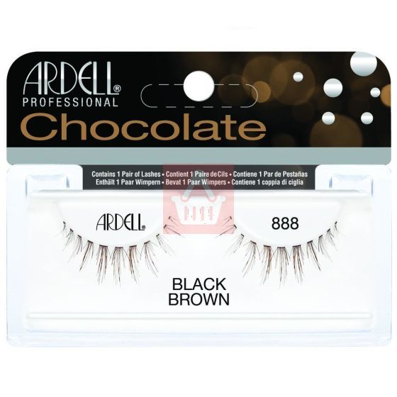 Ardell Chocolate False Eyelashes - Black Brown - 888