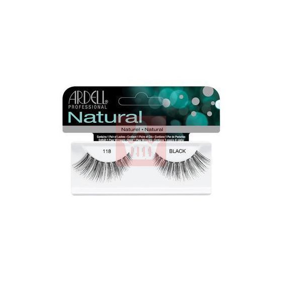 Ardell Natural False Eyelashes - Black - 118