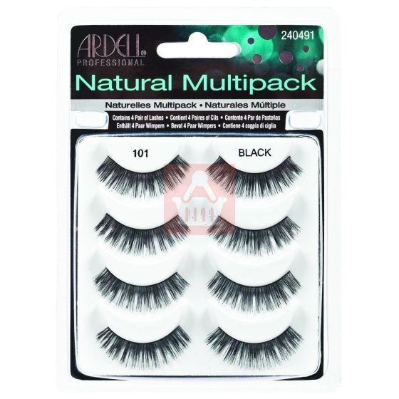 Ardell Natural - Black - 101 - Demi - 4 Pack