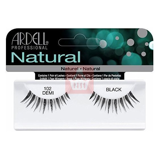 Ardell Natural False Eyelashes - Black - Demi - 102