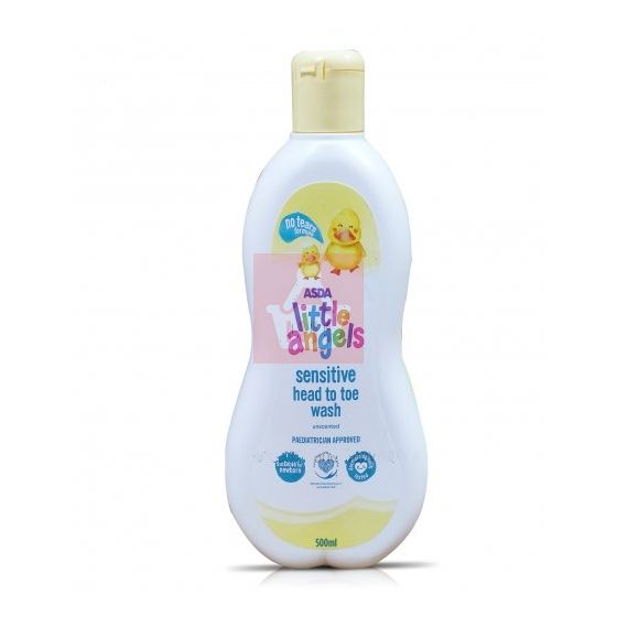 Asda Little Angels Sensitive Head To Toe Body Wash 500ml