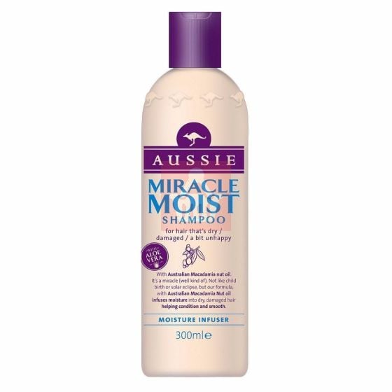 Aussie Miracle Moist Shampoo - 300ml