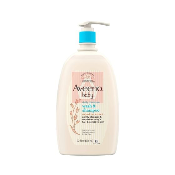 Aveeno Baby Daily Moisture Wash & Shampoo 976ml