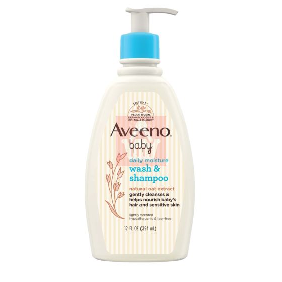 Aveeno Baby Wash and Shampoo - 354ml