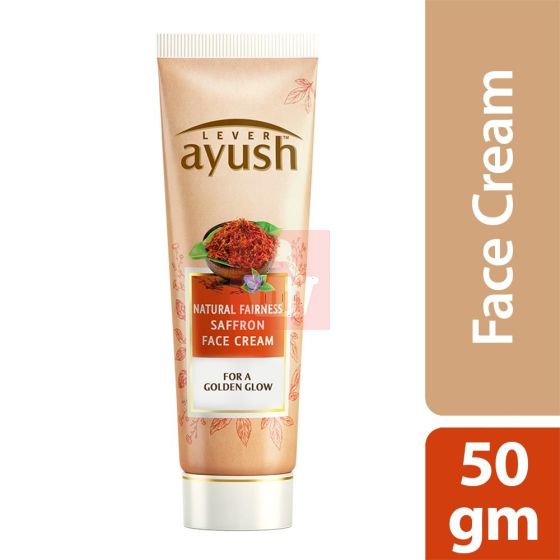Lever Ayush Natural Fairness Saffron Face Cream - 50g