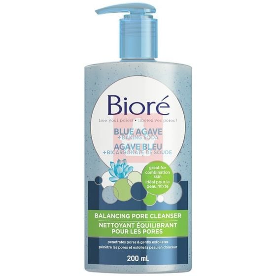 Biore Blue Agave + Baking Soda Balancing Pore Cleanser - 200ml